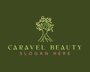 Beauty Woman Tree logo design