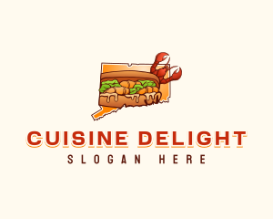 Connecticut Lobster Roll logo design