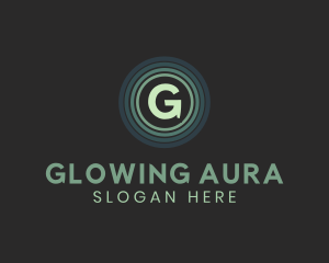 Tech Gaming Circle Glow logo design