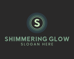 Tech Gaming Circle Glow logo design