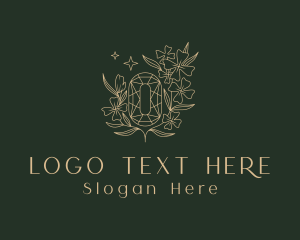 Golden Elegant Crystal logo