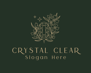 Golden Elegant Crystal logo design