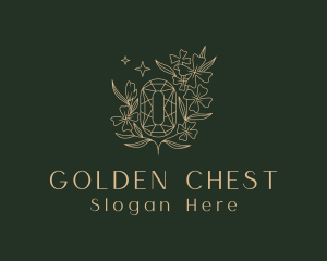 Golden Elegant Crystal logo design