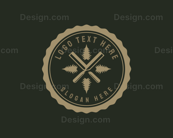 Chisel Wood Carpenter Logo