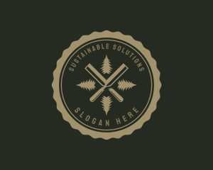 Chisel Wood Carpenter logo design