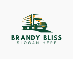 Transport Truck Forwarding logo design