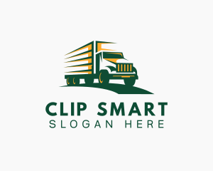 Transport Truck Forwarding logo design