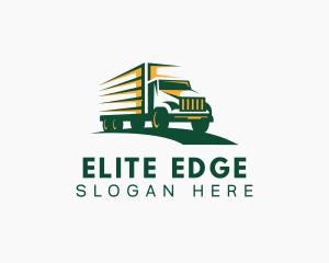 Transport Truck Forwarding logo design