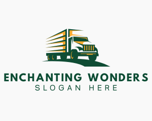 Transport Truck Forwarding logo design