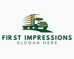 Transport Truck Forwarding logo design