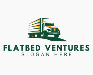 Transport Truck Forwarding logo design