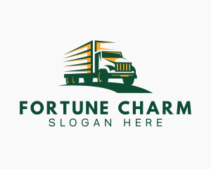 Transport Truck Forwarding logo design