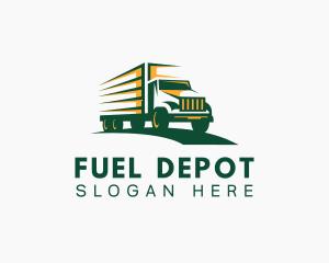 Transport Truck Forwarding logo design