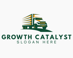 Transport Truck Forwarding logo design