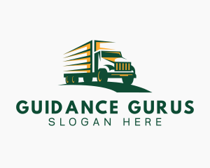 Transport Truck Forwarding logo design