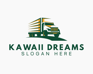 Transport Truck Forwarding logo design