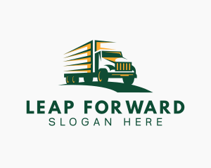 Transport Truck Forwarding logo design