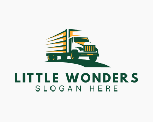 Transport Truck Forwarding logo design