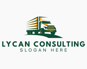 Transport Truck Forwarding logo design