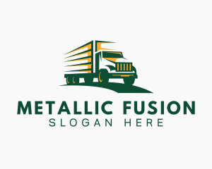 Transport Truck Forwarding logo design