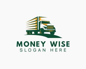 Transport Truck Forwarding logo design