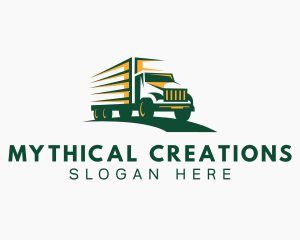 Transport Truck Forwarding logo design