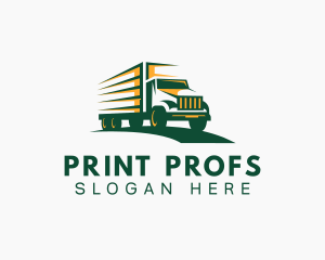 Transport Truck Forwarding logo design