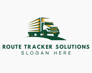 Transport Truck Forwarding logo design