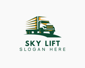 Transport Truck Forwarding logo design