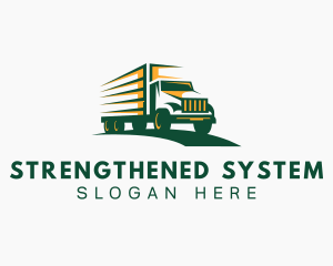 Transport Truck Forwarding logo design