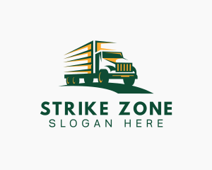 Transport Truck Forwarding logo design