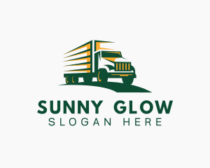 Transport Truck Forwarding logo design