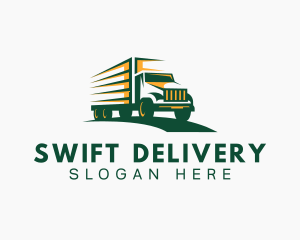 Transport Truck Forwarding logo design