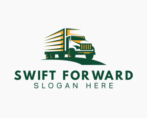 Transport Truck Forwarding logo design