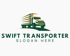 Transport Truck Forwarding logo design