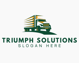 Transport Truck Forwarding logo design