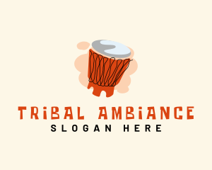 Ashiko Tribal Drum logo design