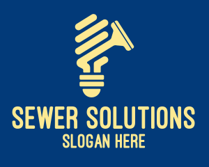 Clean Squeegee Light  logo design
