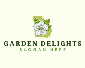 Georgia Cherokee Rose logo design