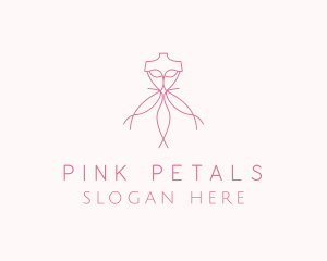 Pink Dress Tailoring  logo design