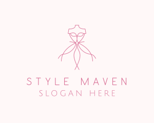 Pink Dress Tailoring  logo design