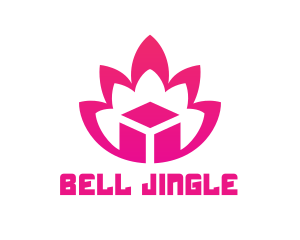 Pink Lotus Cube logo design