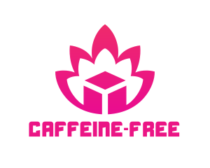 Pink Lotus Cube logo design