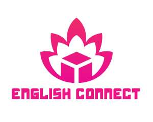 Pink Lotus Cube logo design