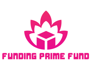 Pink Lotus Cube logo design