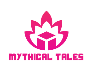 Pink Lotus Cube logo design