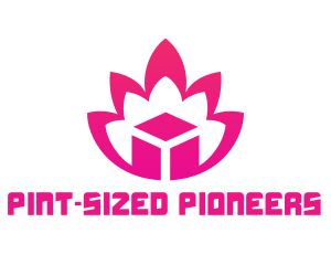 Pink Lotus Cube logo design