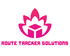 Pink Lotus Cube logo design