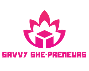 Pink Lotus Cube logo