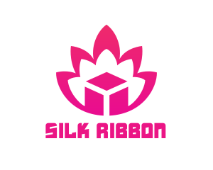 Pink Lotus Cube logo design